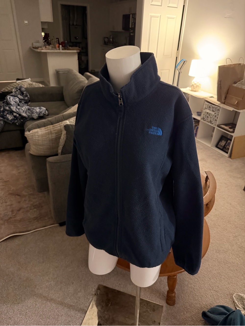 The North Face Kids Navy Full-Zip Fleece Jacket